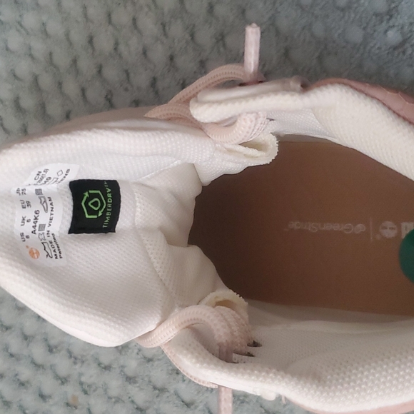 NEW Timberland Women's Waterproof Boots Blush Pink & White - Picture 9 of 10